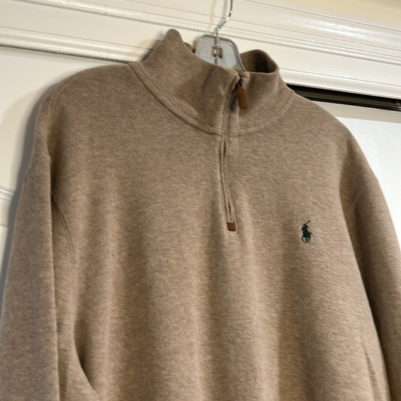 Gently used Polo Ralph Lauren 3/4 zip sweater in size XL - Picture 3 of 11